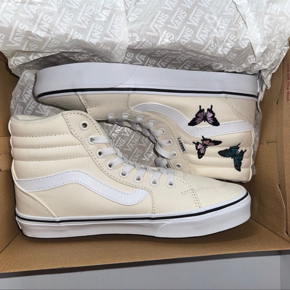 VANS Filmore Hi Embroidered Butterfly Mars Hi-Top Sneakers Sizes 7.5 - 8 - 8.5 - Picture 10 of 16